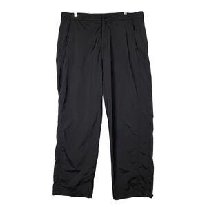 Royal Robbins Hiking Pants Womens 16 Short Black Adjustable Waist Hem Stretch